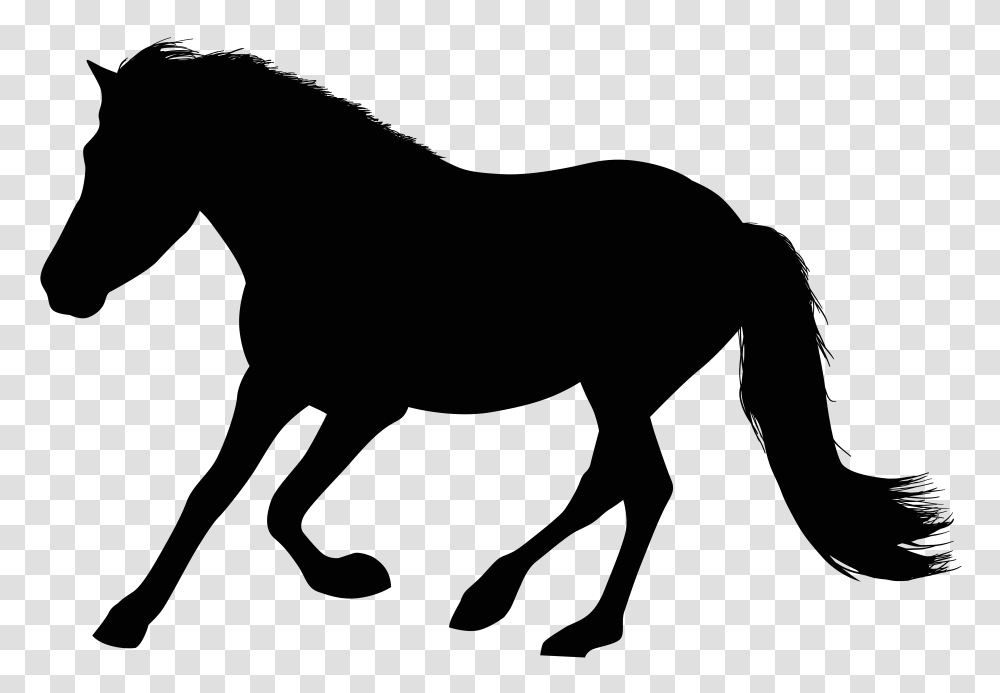 Running Horse Silhouette Clip Art, Logo, Trademark Transparent Png