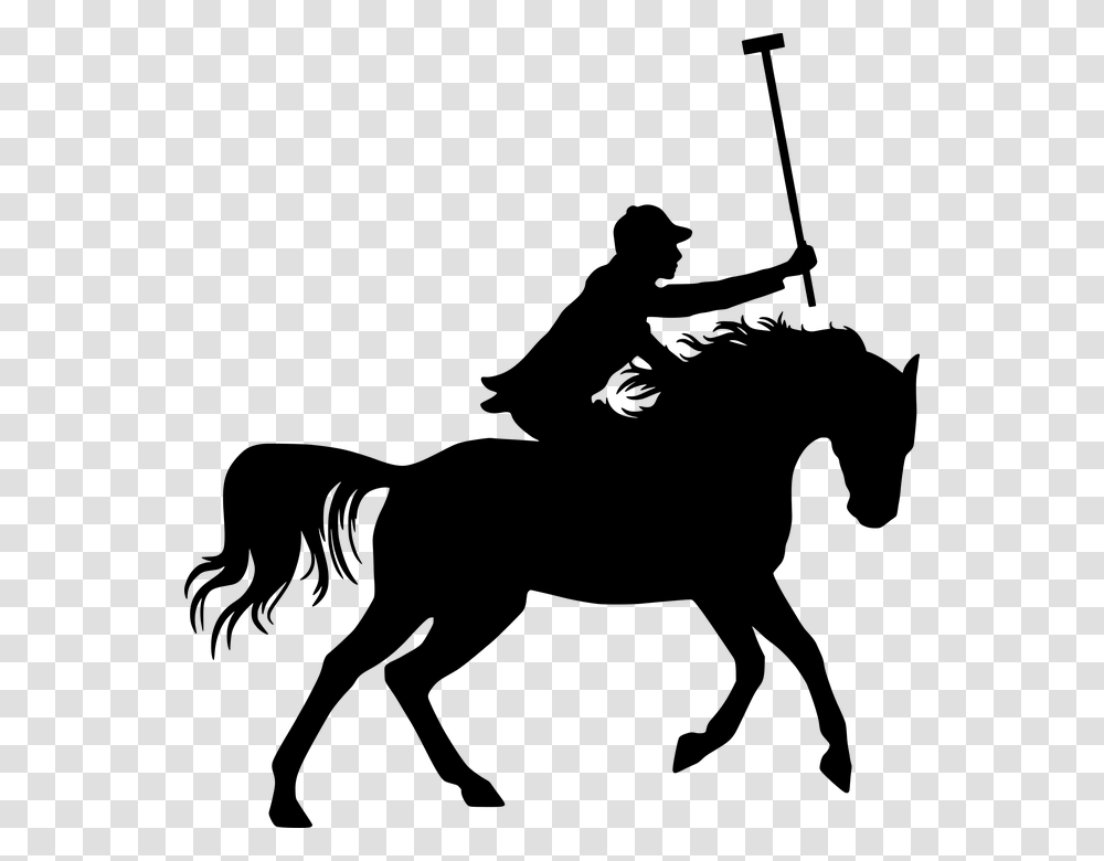 Running Horse Silhouette Silhouette Polo Horse, Gray, World Of Warcraft, Halo Transparent Png