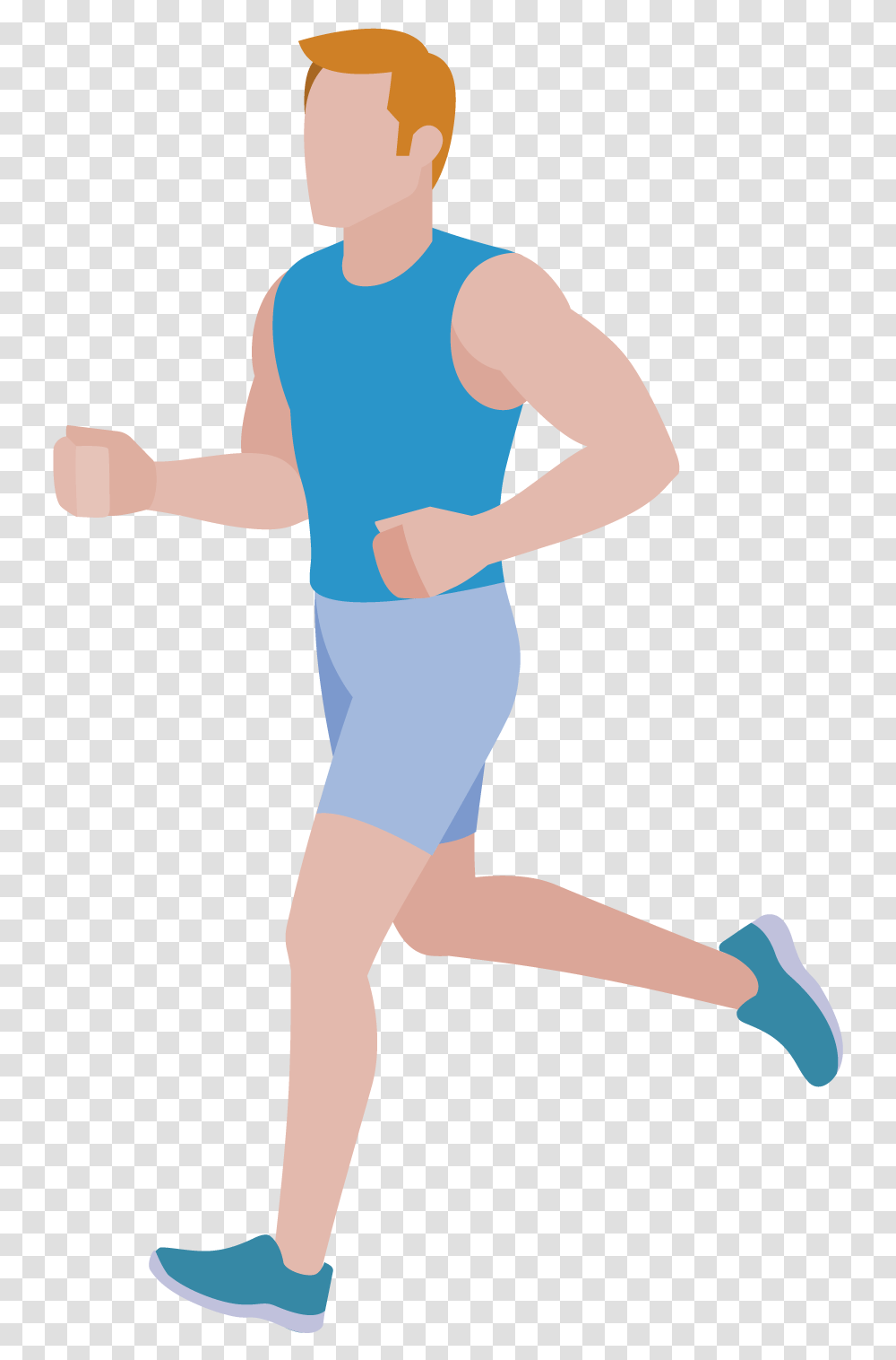 Running Legs Cartoon Man Running, Standing, Person, Human, Axe Transparent Png