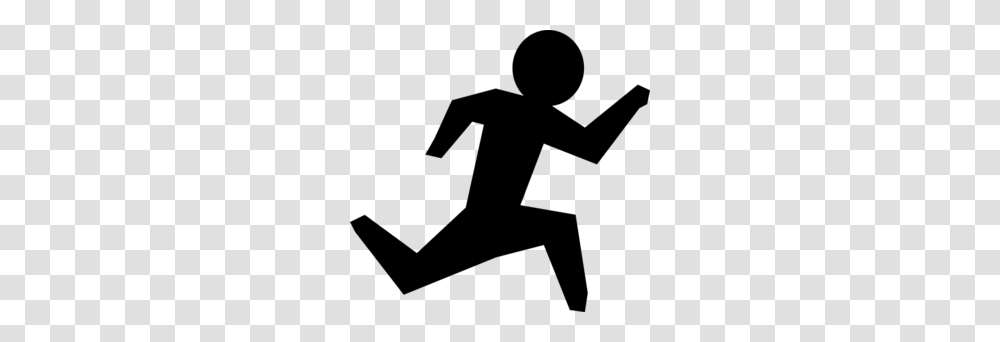 Running Man Clipart Black And White, Gray, World Of Warcraft Transparent Png