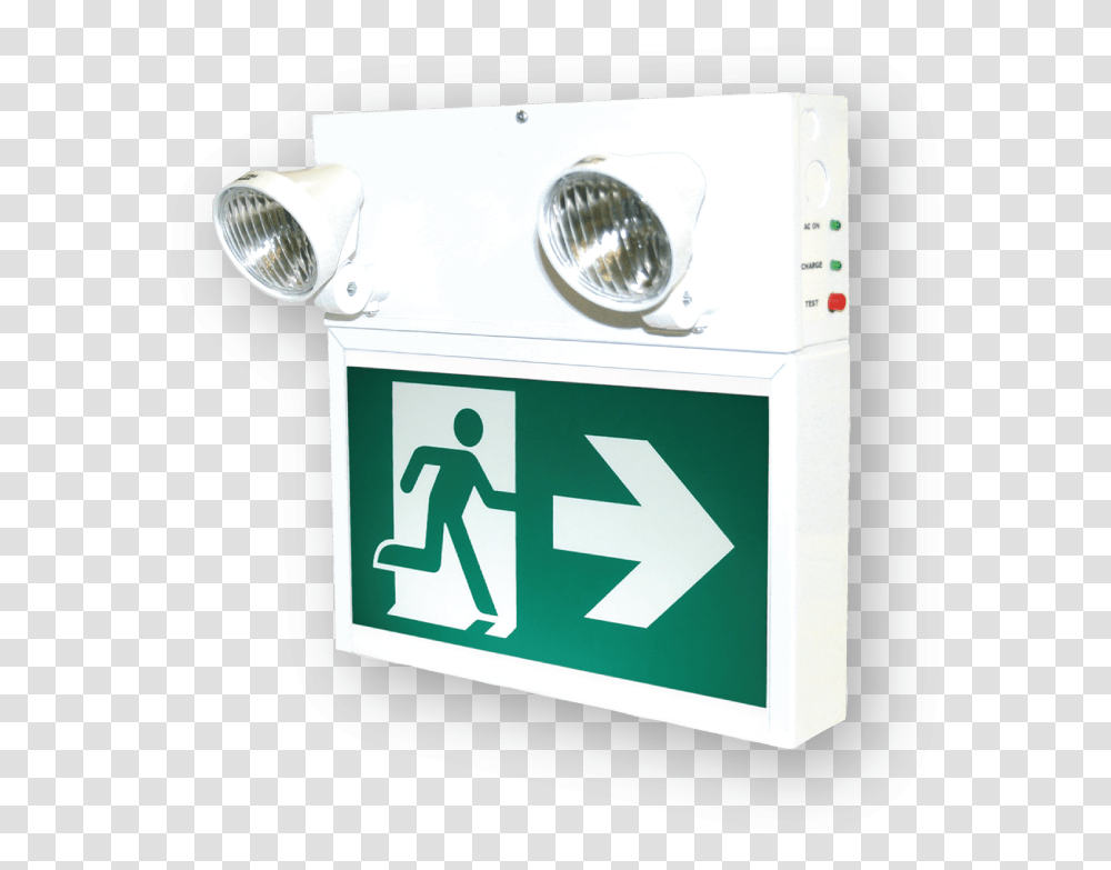 Running Man Exit Sign, Light, First Aid Transparent Png