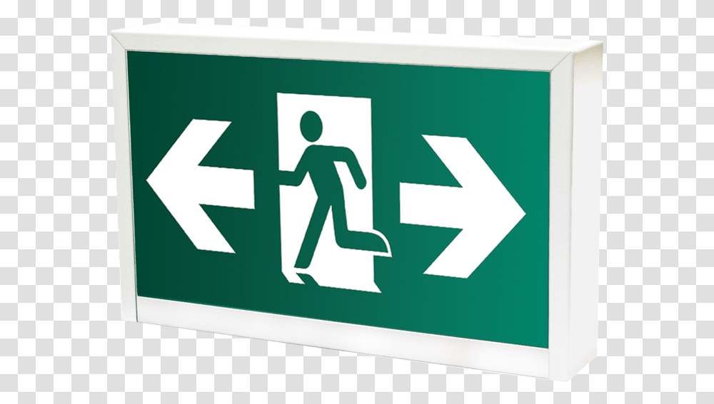 Running Man Led W90 Min Battery Backup Steel Fire Equipment Emergency Exit, Symbol, Road Sign, First Aid Transparent Png