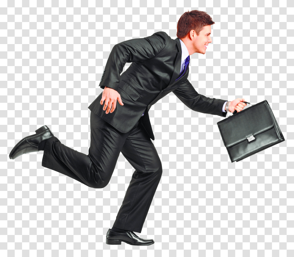 Running Man, Person, Human, Suit, Overcoat Transparent Png