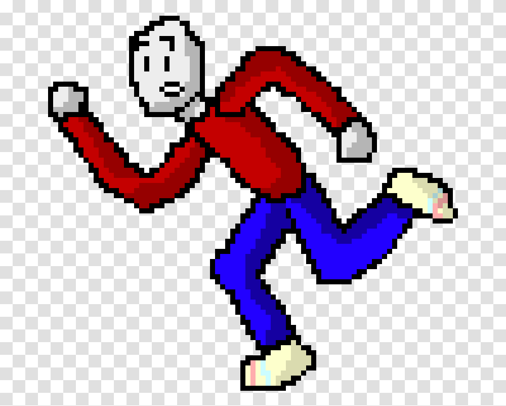 Running Man Pixel Art, Cross Transparent Png