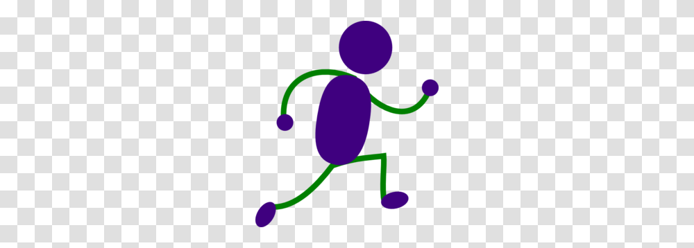 Running Man Purple And Green Clip Art, Animal, Invertebrate, Insect, Balloon Transparent Png