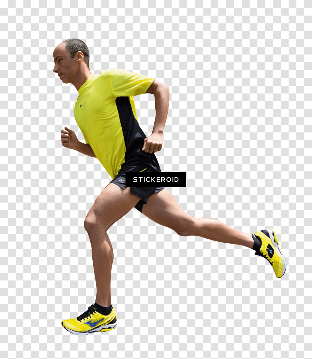 Running Man, Shorts, Person, Footwear Transparent Png