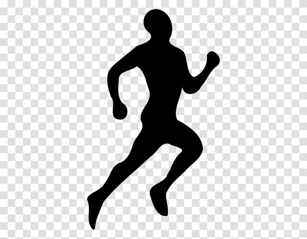 Running Man Silhouette, Gray, World Of Warcraft Transparent Png
