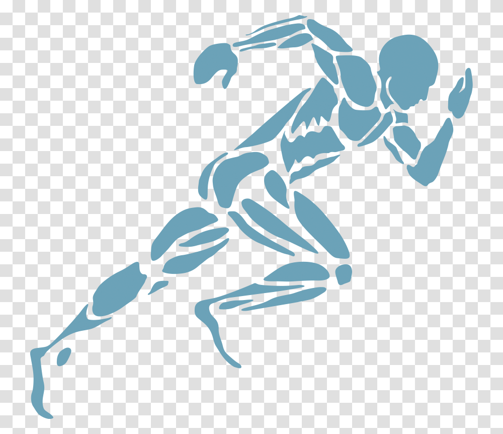 Running Man, Stencil, Mammal Transparent Png