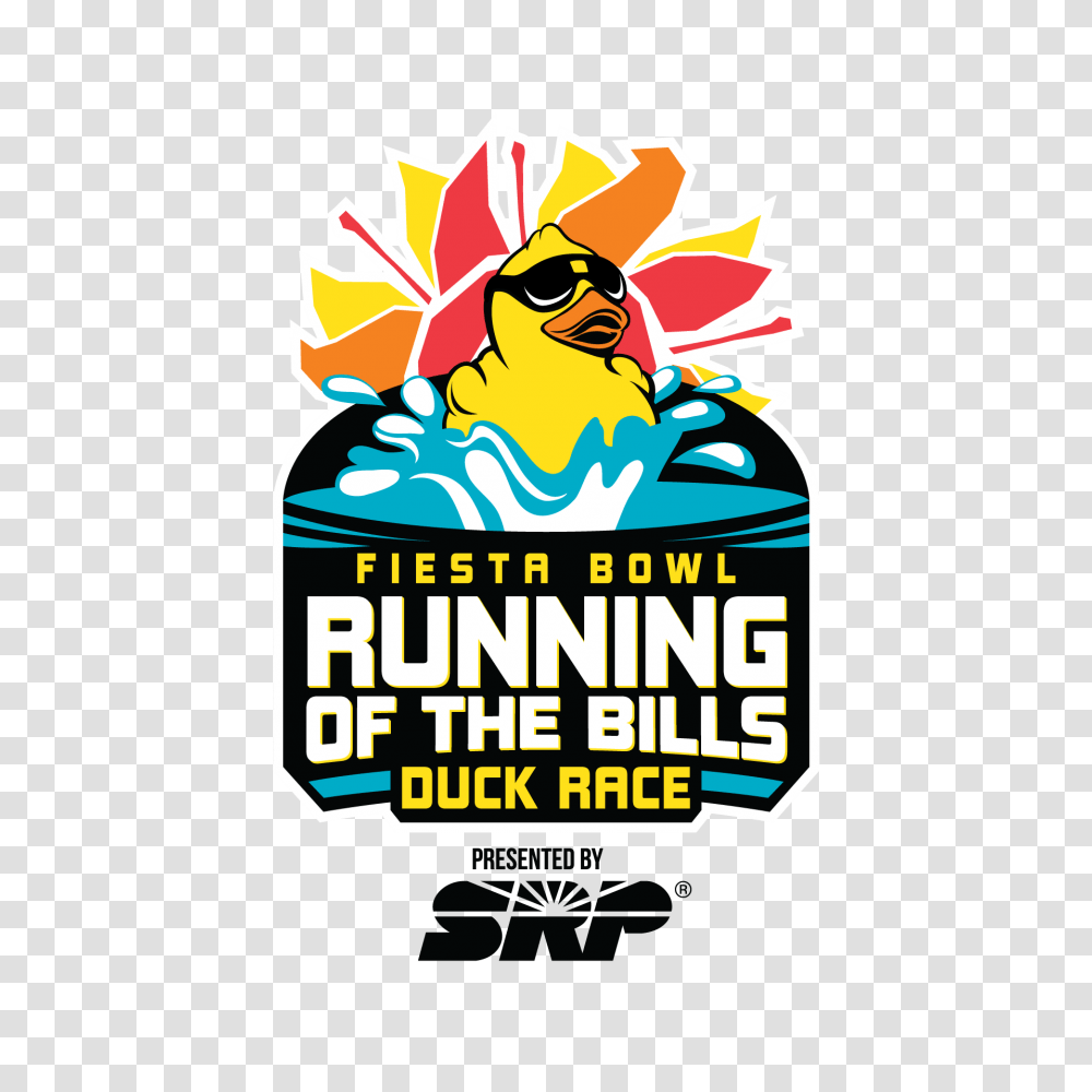 Running Of The Bills Duck Race, Logo, Trademark Transparent Png