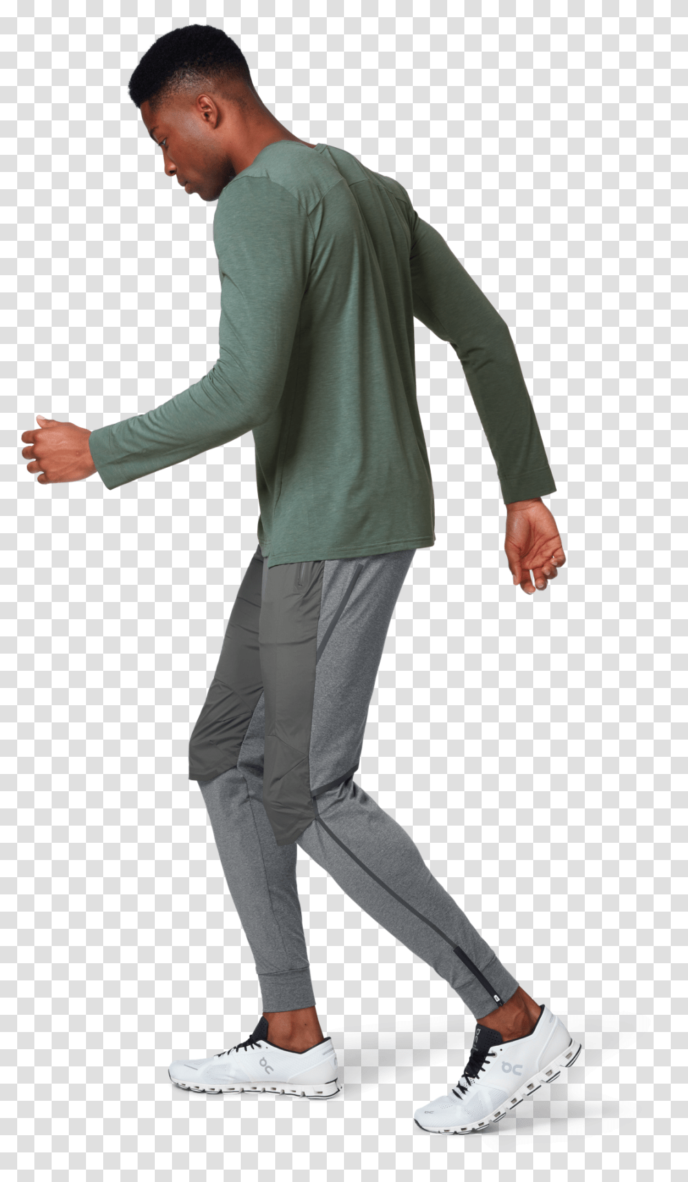 Running Pants Standing, Sleeve, Clothing, Long Sleeve, Person Transparent Png