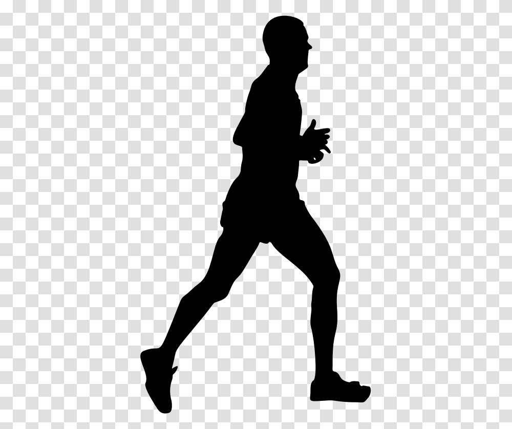 Running People Running Silhouette, Gray, World Of Warcraft Transparent Png
