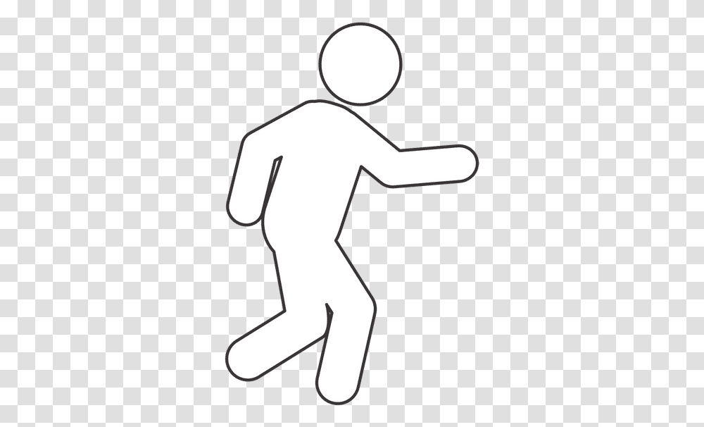 Running Person Pictograph For Running, Hand, Axe, Tool, Stencil Transparent Png