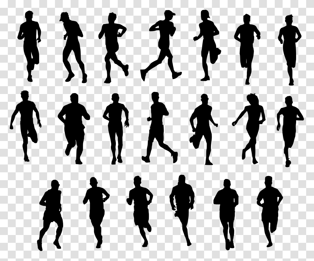Running Person Running Silhouette, People, Outdoors, Nature Transparent Png