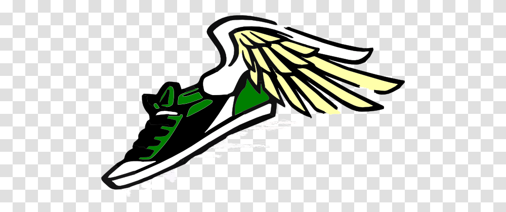 Running Shoe With Wings Clip Art, Sled, Bobsled, Footwear Transparent Png