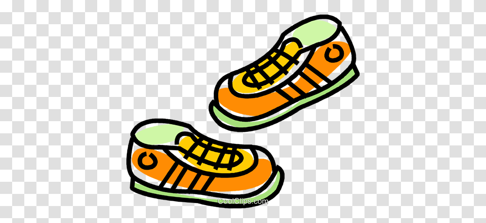 Running Shoes Royalty Free Vector Clip Art Illustration, Apparel, Footwear, Sneaker Transparent Png