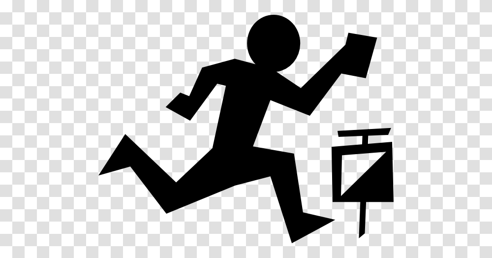 Running Silhouette Clip Art, Cross, Stencil, Person Transparent Png