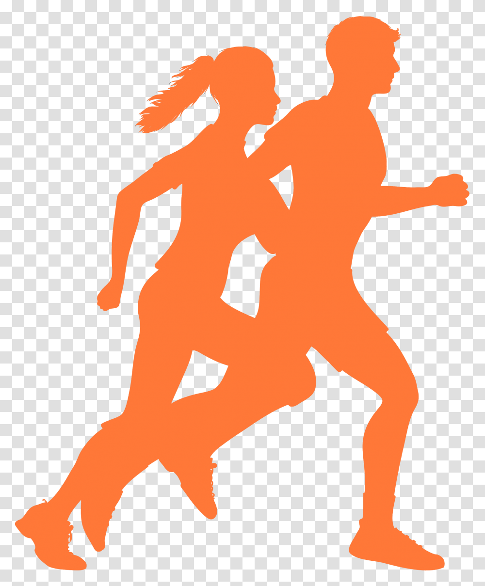 Running Silhouette Clipart, Person, Human, Back Transparent Png