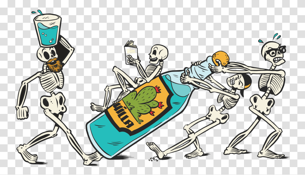 Running Skeleton Clipart Cartoon, Helmet, Alcohol, Beverage Transparent Png