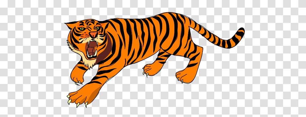 Running Tiger Clipart Clip Art Images, Mammal, Animal, Wildlife, Zebra Transparent Png