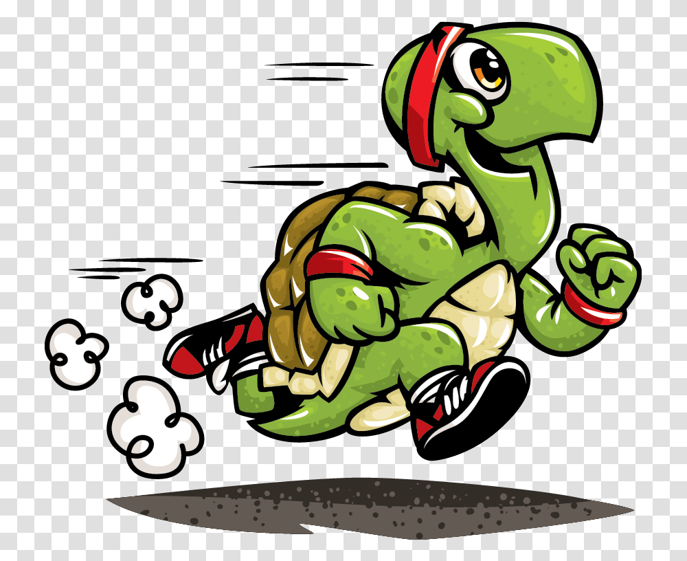 Running Turtle Cartoon, Helmet, Apparel, Animal Transparent Png