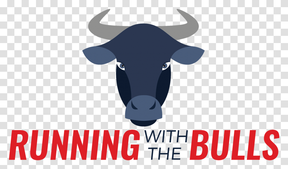 Running With The Bulls - Waco & Heart Of Texas Running Of The Bulls Logo, Mammal, Animal, Cattle, Ox Transparent Png
