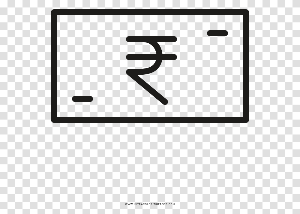 Rupee Coloring, Word, Number Transparent Png