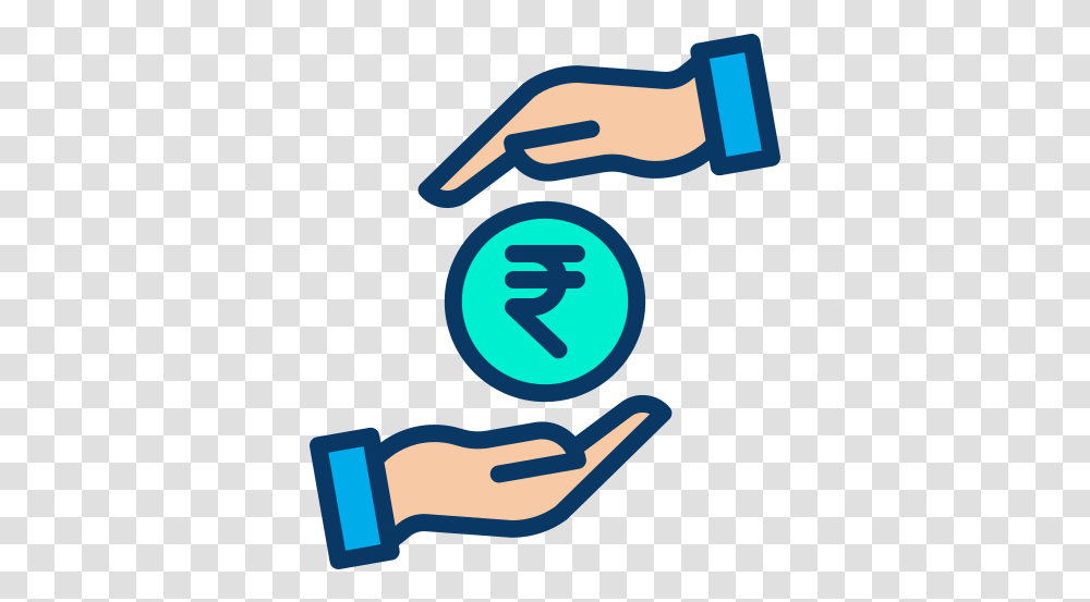 Rupees Free Business Icons Personal Loan Loan Icon, Hand, Symbol, Sign, Road Sign Transparent Png