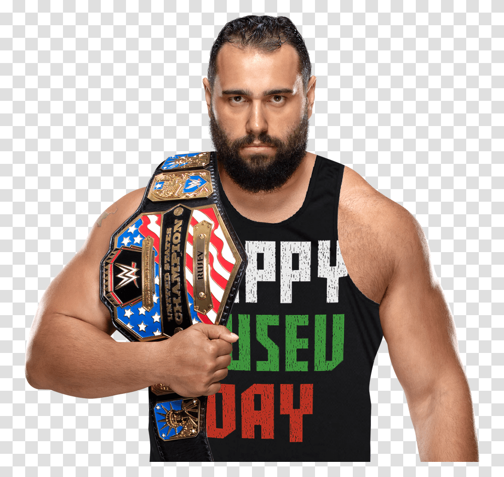 Rusev New Us Champ Happy Rusev Day Rusev Us Champion, Apparel, Person, Human Transparent Png