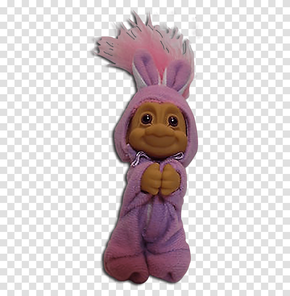 Russ Berrie Easter Troll Clip On PurpleAges 3 And Background Troll Dolls, Toy, Figurine, Barbie Transparent Png