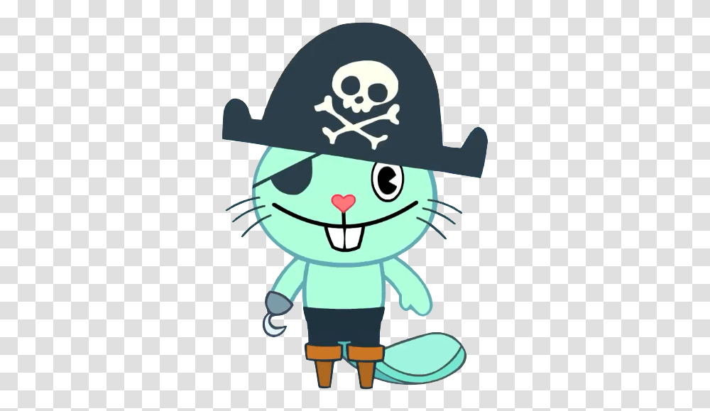 Russell And Tentacle Happy Tree Friends Russell Russell Happy Tree Friends, Label, Text, Pirate, Graphics Transparent Png