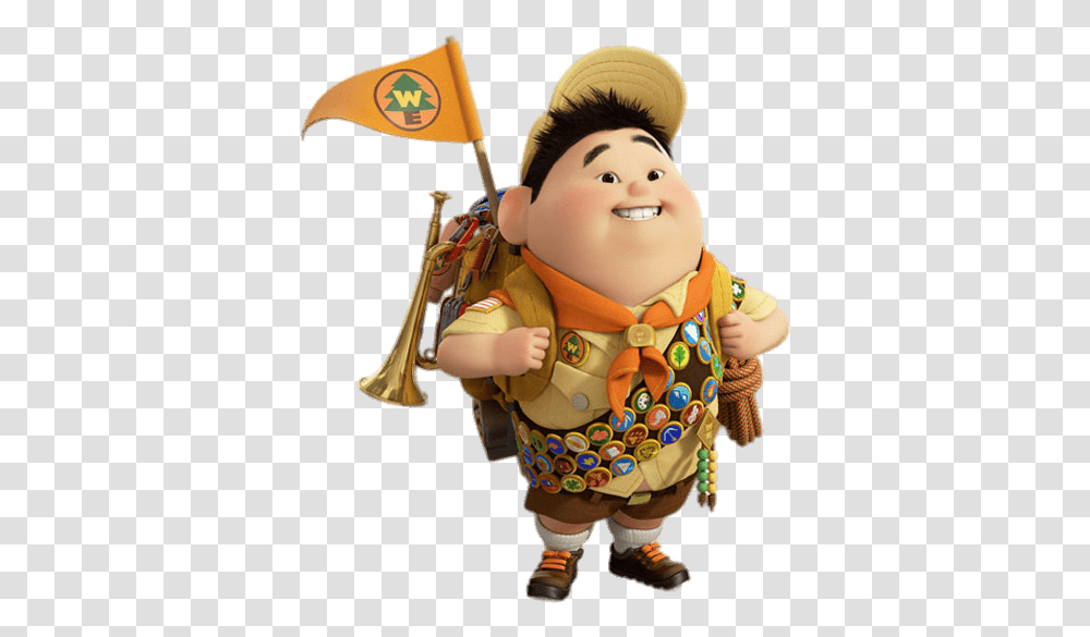 Russell In Full Uniform Russell From Up, Doll, Toy, Person, Human Transparent Png