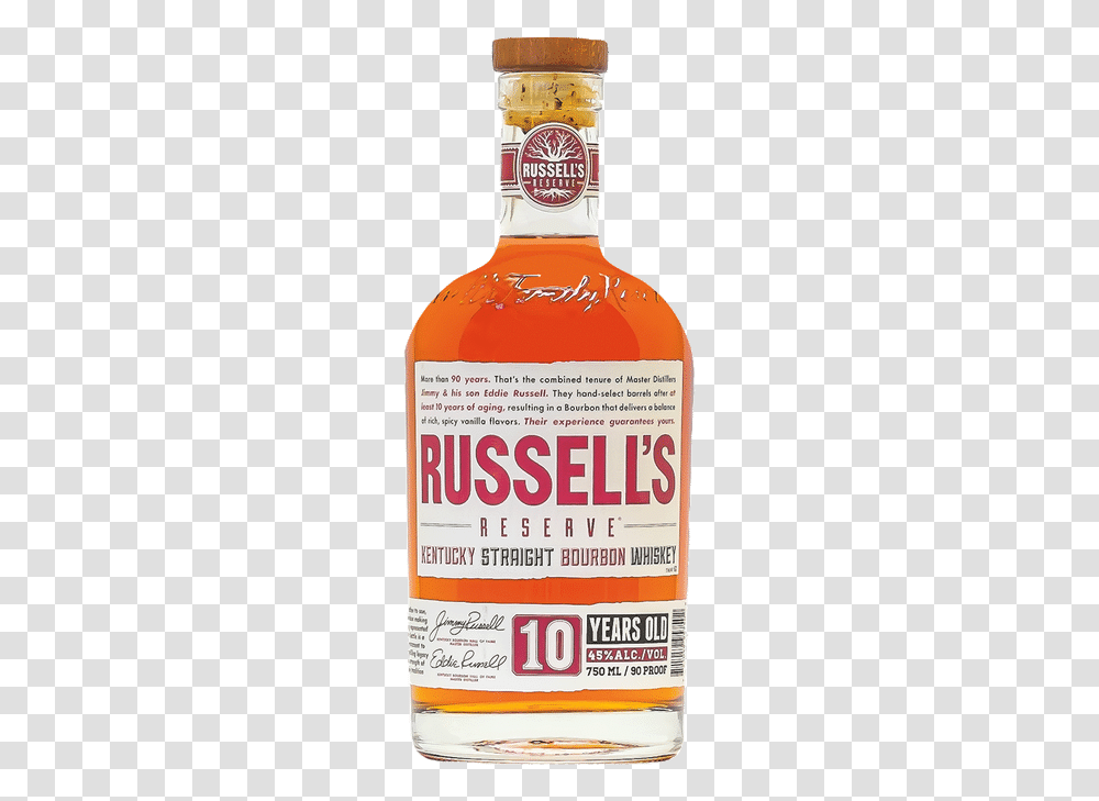 Russell S Reserve 10yr Bourbon American Whiskey, Liquor, Alcohol, Beverage, Drink Transparent Png