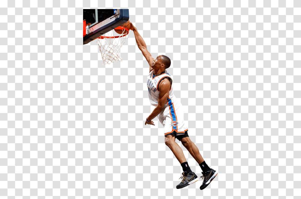 Russell Westbrook Dunk Image, Person, Human, People, Team Sport Transparent Png