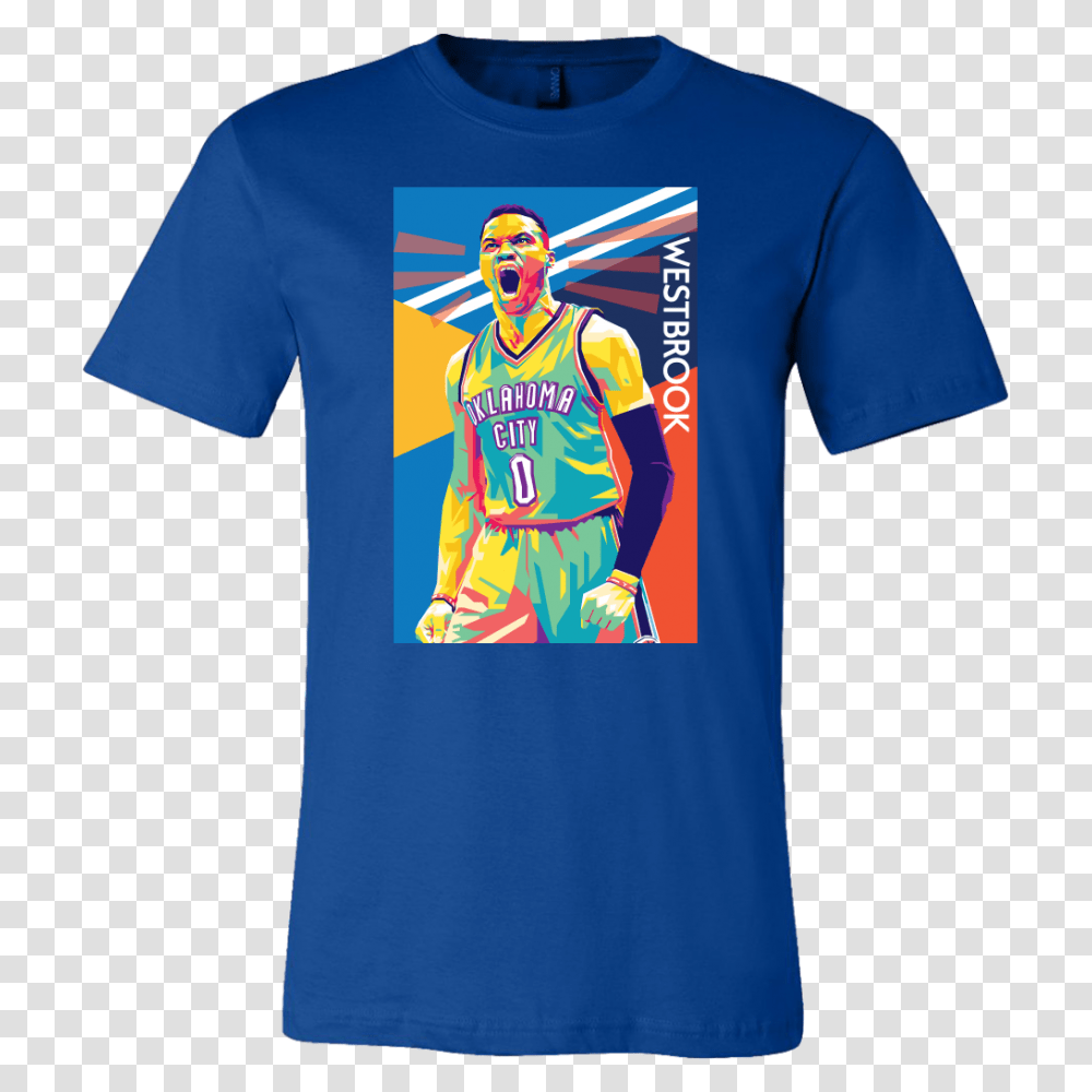 Russell Westbrook Pop Art T Shirt Tee Wise, Apparel, Person, Human Transparent Png