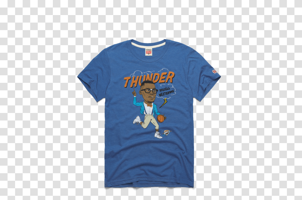 Russell Westbrook Thunder Baseball, Clothing, Apparel, T-Shirt, Person Transparent Png