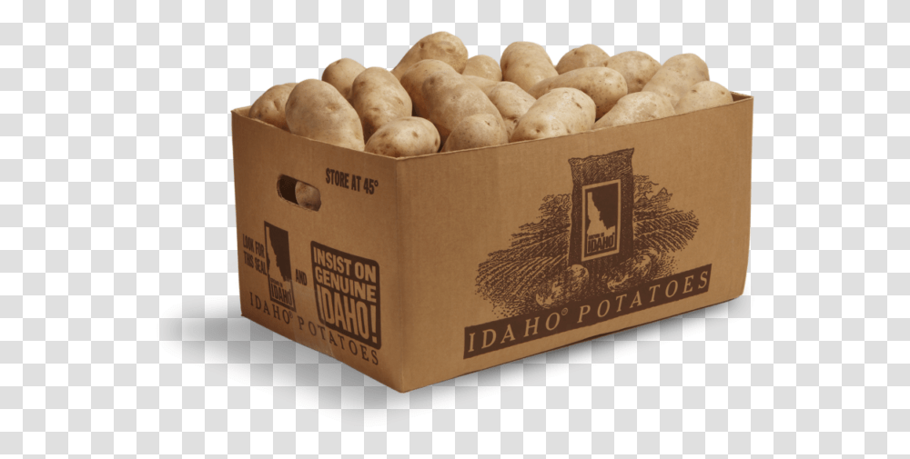 Russet Burbank Potato, Box, Plant, Vegetable, Food Transparent Png