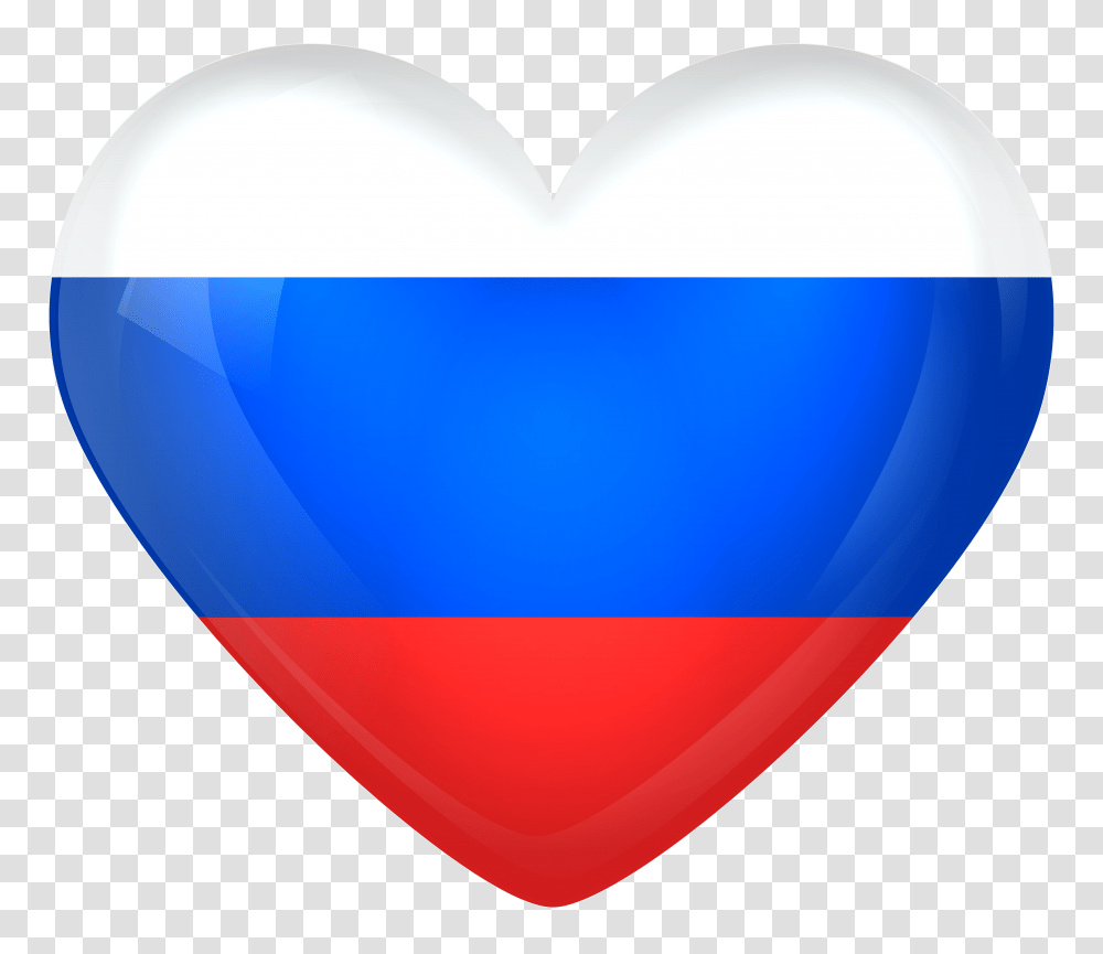 Russia Large Heart, Balloon, Plectrum, Triangle, Logo Transparent Png