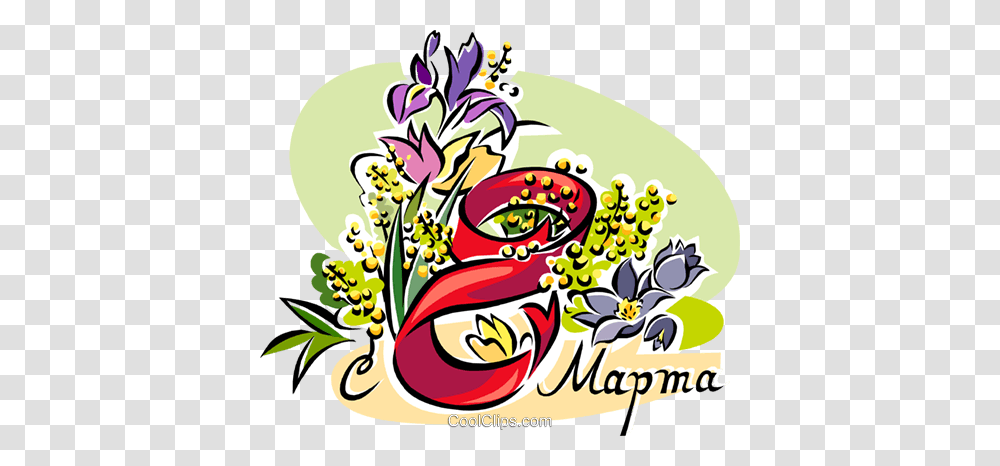 Russia March International Women Day Royalty Free Vector Clip, Floral Design, Pattern Transparent Png