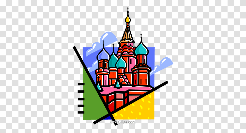 Russian Buildings Royalty Free Vector Clip Art Illustration, Architecture, Spire, Tower, Castle Transparent Png
