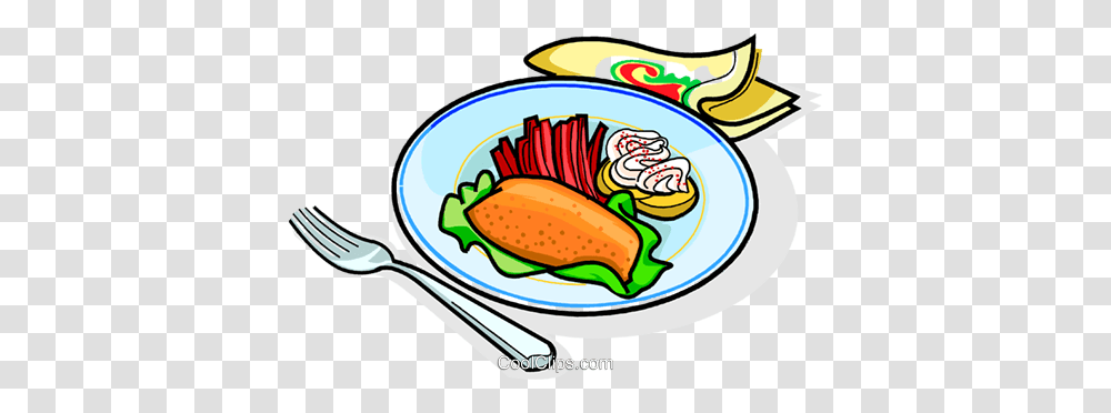Russian Cuisine Garnished Fried Meat Royalty Free Vector Clip Art, Meal, Food, Dish, Dinner Transparent Png