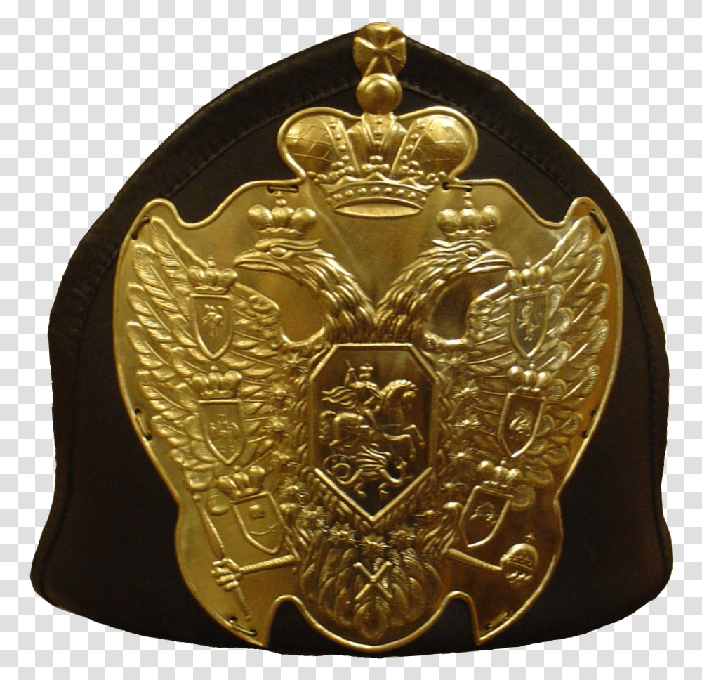 Russian Guard Grenadier Miter Hat M1712 Badge, Gold, Armor Transparent Png