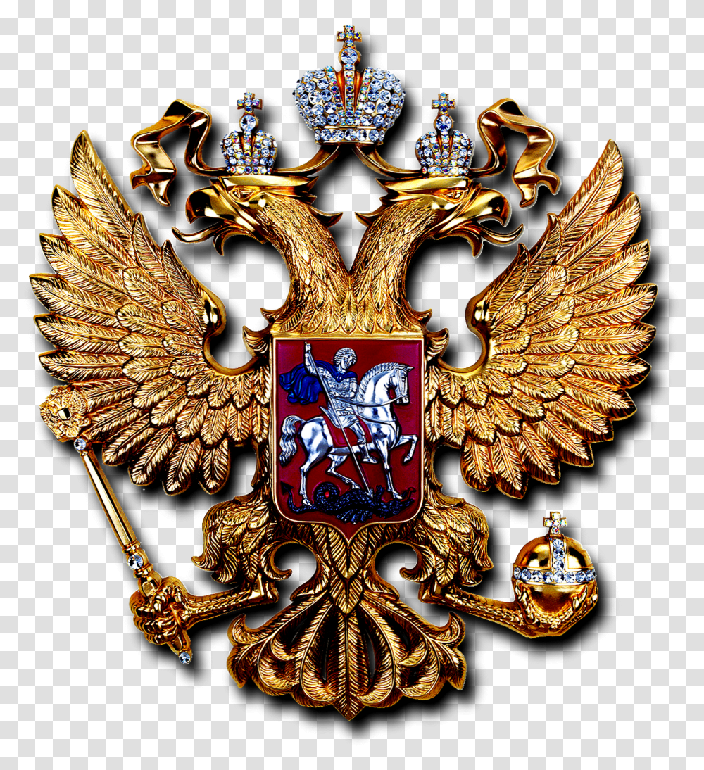 Russian History Videos Coat Of Arms Of Russia Gold, Chandelier, Lamp, Emblem, Symbol Transparent Png
