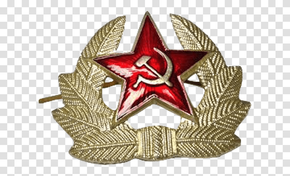 Russian Soviet Red Army Ussr Kokarda Hat Badge, Star Symbol, Logo, Trademark Transparent Png