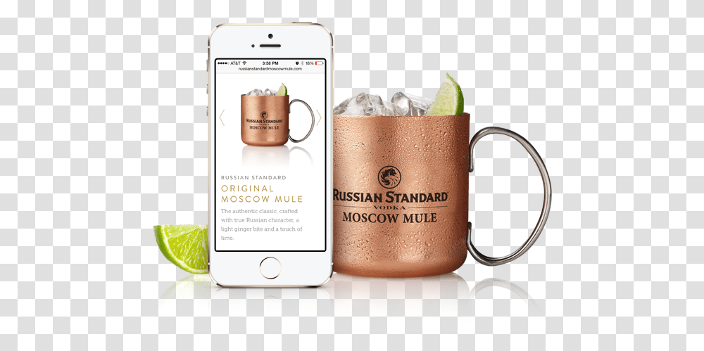 Russian Standard Moscow Mule Can, Mobile Phone, Coffee Cup, Plant, Beverage Transparent Png