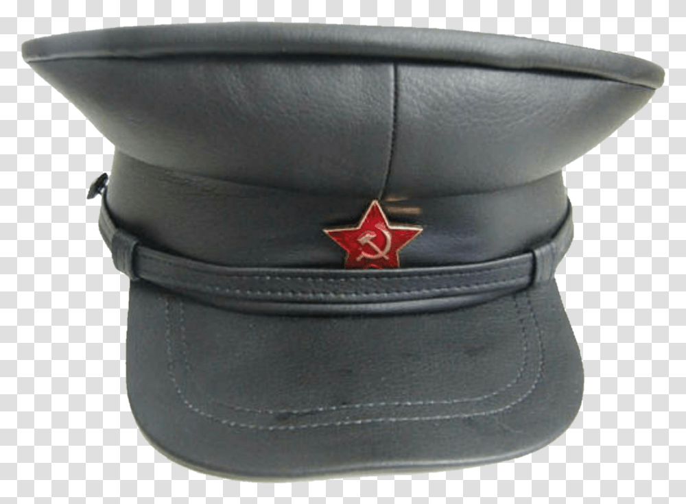 Russianrevolution Leather Vinyl Hat Ussr Soviet Baseball Cap, Apparel, Helmet Transparent Png