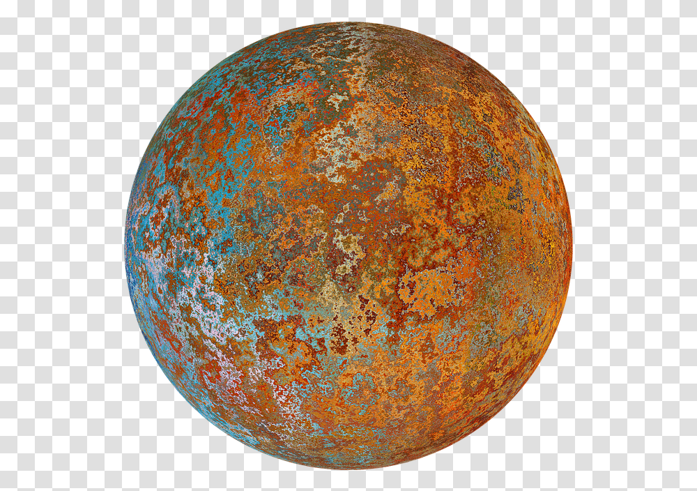 Rust Ball Deco Isolated Metal Antique Old Hrdza, Astronomy, Outer Space, Universe, Planet Transparent Png