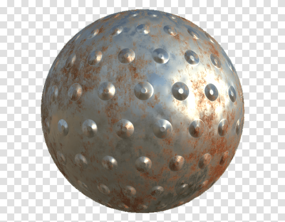 Rust Metal With Dots Texture Sphere, Ball, Golf Ball, Sport, Sports Transparent Png