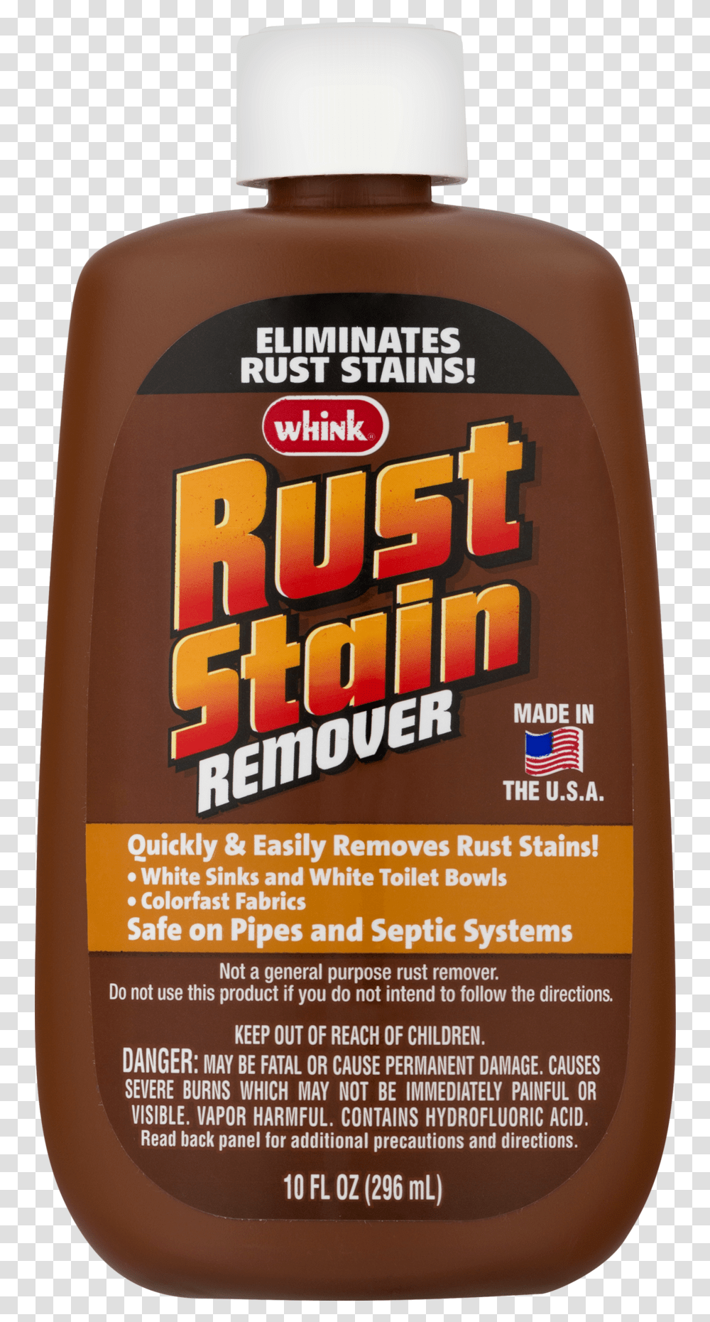Rust Stain Remover 10 Oz Whink, Beer, Alcohol, Beverage, Advertisement Transparent Png