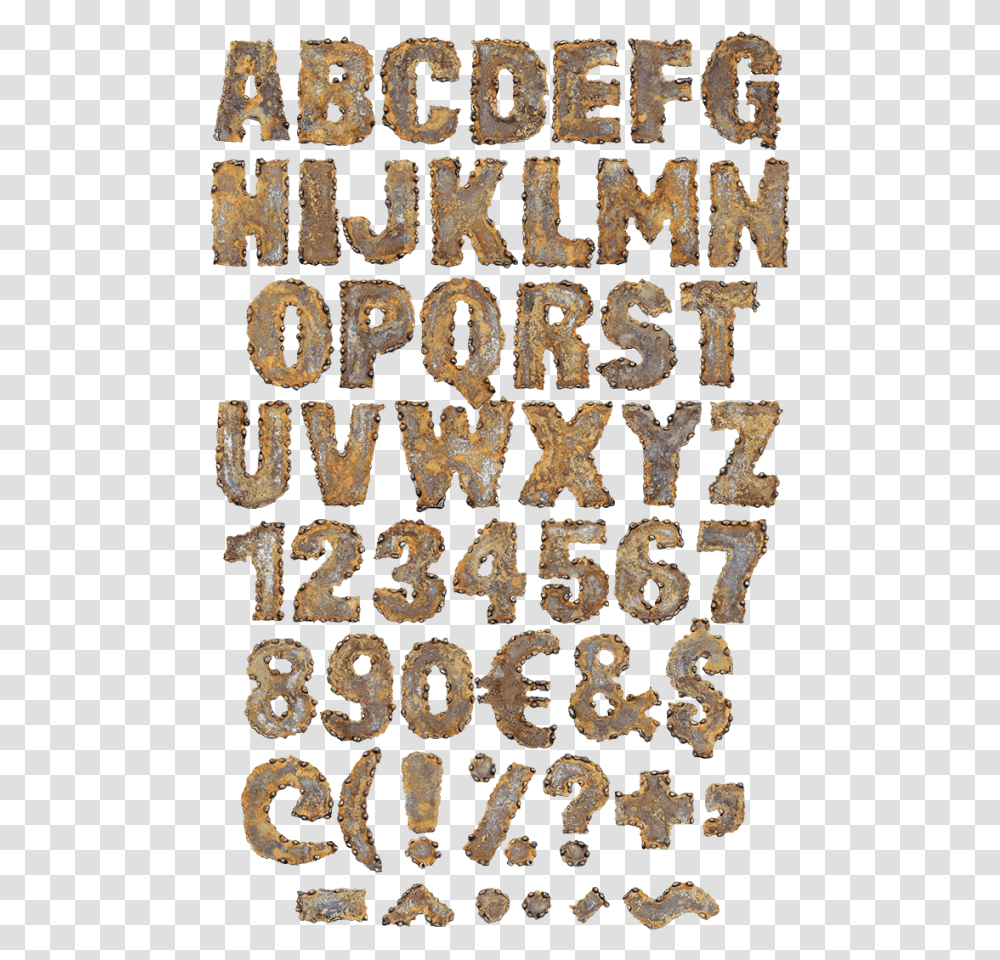 Rust Texture Rusty Typography, Word, Rug, Alphabet, Number Transparent Png