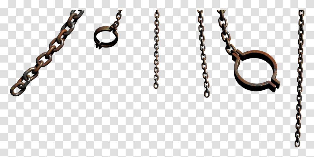 Rusted Chains, Walkway, Path, Necklace, Jewelry Transparent Png
